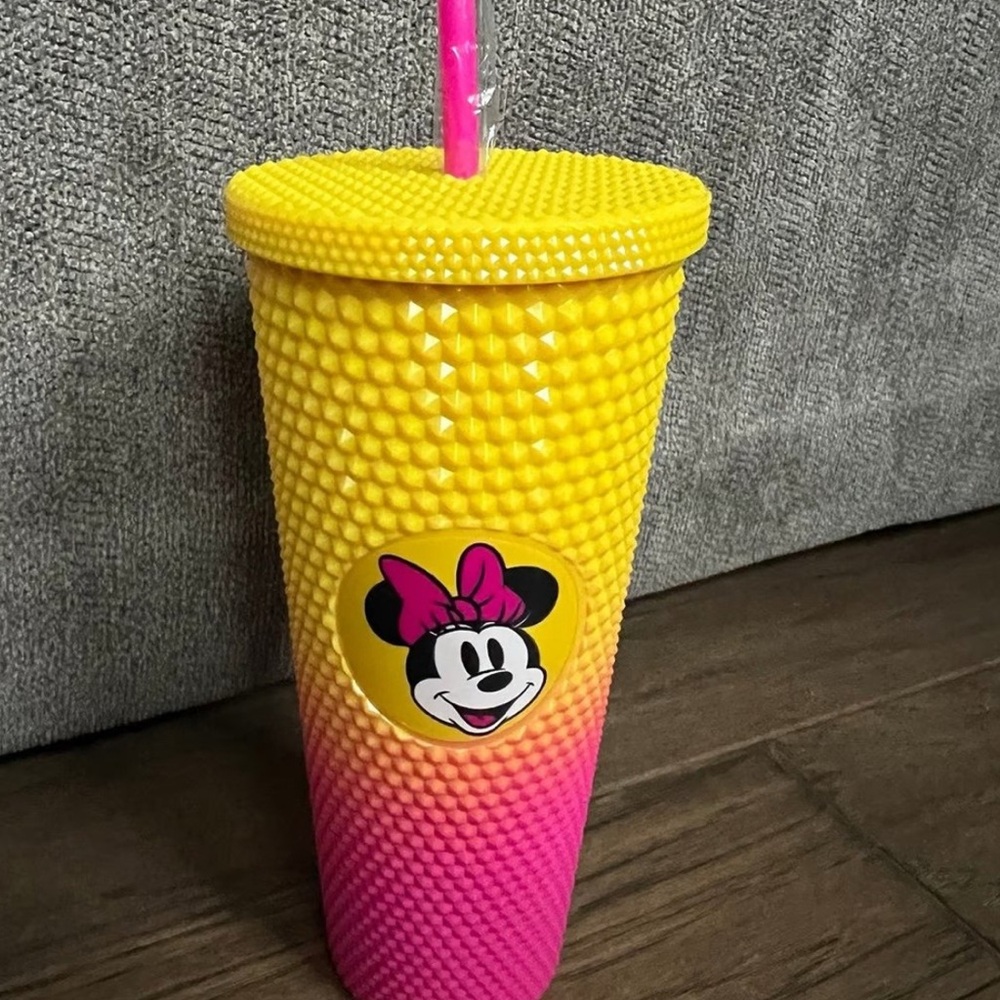 Disney Minnie Mouse Yellow and Pink Tumbler